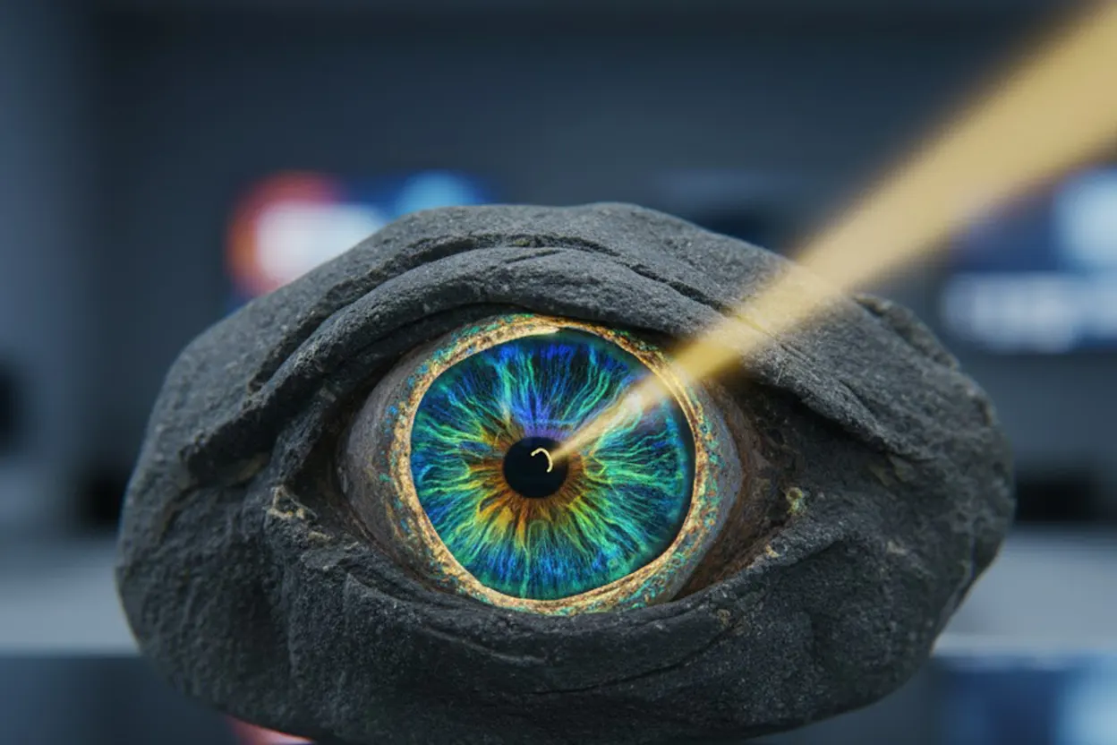 Paleontoloji Fosil Jamoytius Lasanius X-Işını Kalsiyum Fosfor